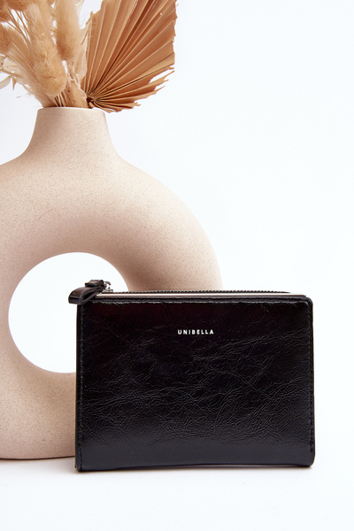 Жіночий гаманець зі штучної шкіри чорний Cudea