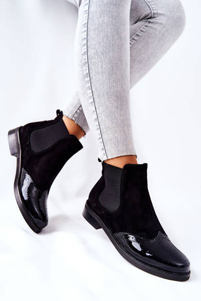 Шкіряні черевики Laura Messi Black 2096