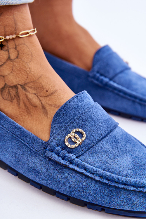 Замшеві сліпони Blue Castelo