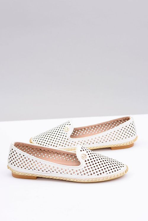 Лу Бу | Біла ажурна балерина Ballerina Lords Stylish