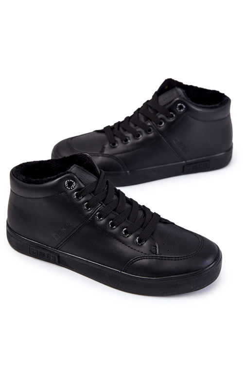 Чоловічі класичні шкіряні кросівки Big Star KK174348 Чорні
