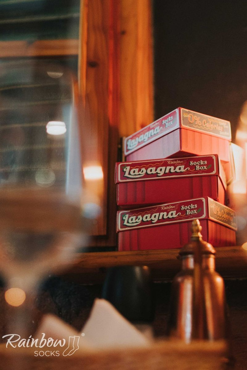 Веселкові шкарпетки для лазаньї 2 пари