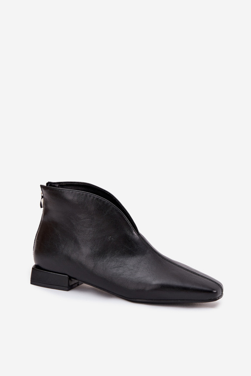 Жіночі чоботи на тонкому каблуці чорні Elvienne