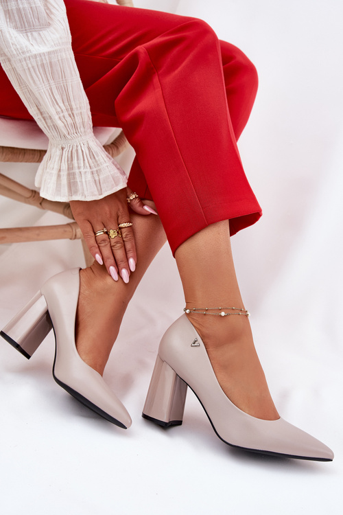 Елегантні Туфлі На Каблуку Vinceza 62220 Сірі