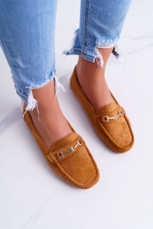 Жіночі легкі мокасини з еко-замші Camel Think