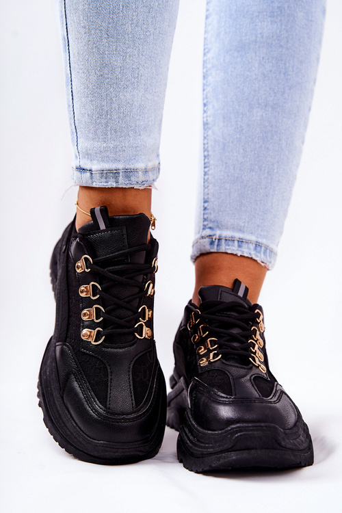 Спортивне взуття на платформі Чорний Flynn