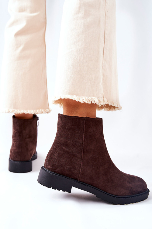 Коричневі чоботи на підборах Laurette