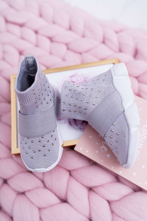 Дитяче молодіжне спортивне взуття сіре Delma