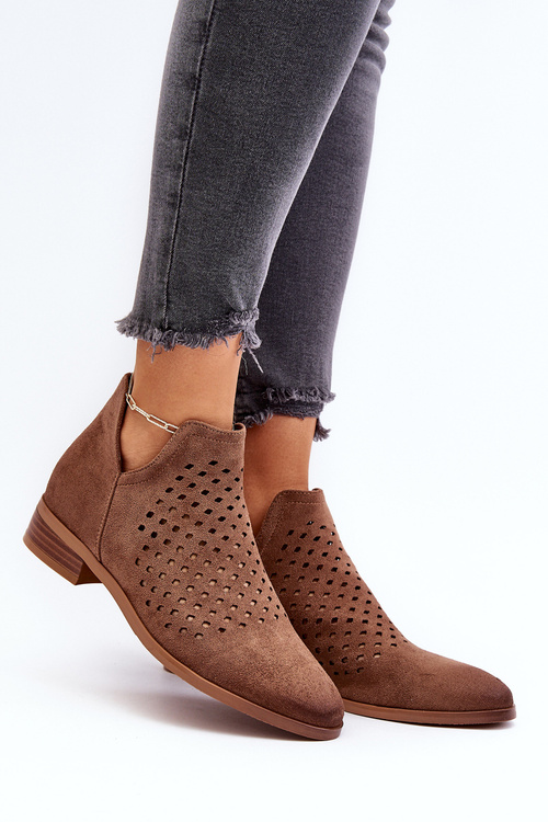 Жіночі замшеві чоботи на блискавці бежеві Belliano