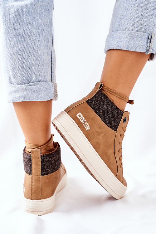 Високі утеплені кросівки Big Star II274145 Camel