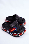 Дитяче взуття Слайди Crocs Black Road Racing