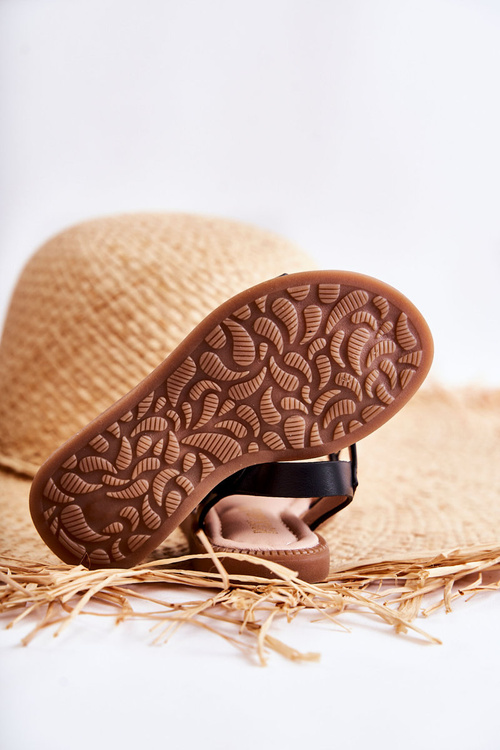 Дитячі босоніжки на липучці Black Layra