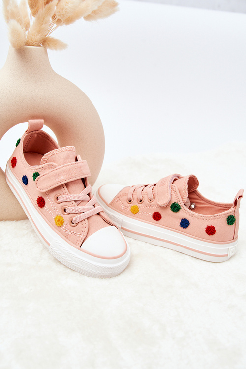 Дитячі кросівки на липучці BIG STAR JJ374054 Рожеві