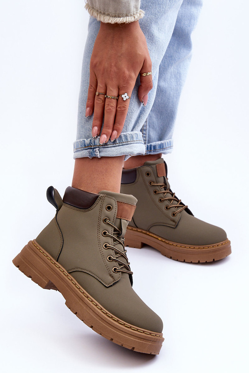 Жіночі черевики Trapper на флісовій підкладці Green Corbin