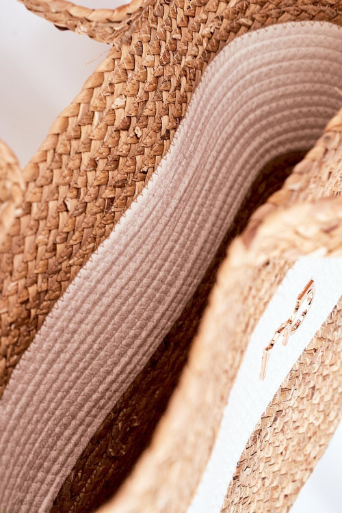 Плетена пляжна сумка шоппер NOBO XK0260 Бежева