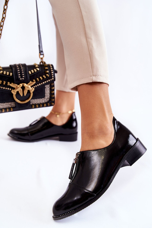 Лаковані модні туфлі Laura Messi 2532 Чорні