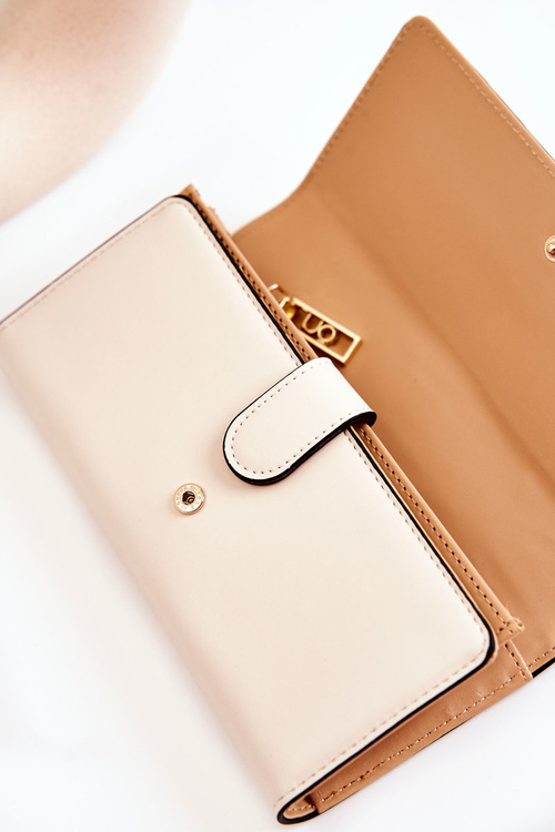 Жіночий великий шкіряний гаманець NOBO M0120-CM00 Beige