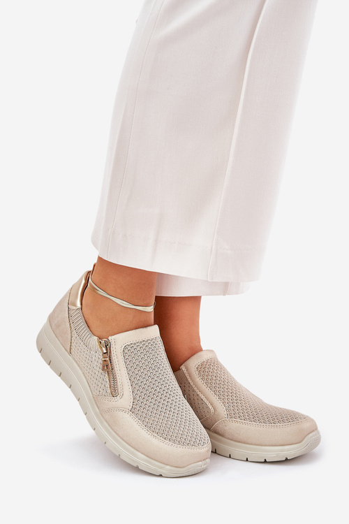 Жіночі Чоботи На Платформі З Блискавкою Золоті Leanae