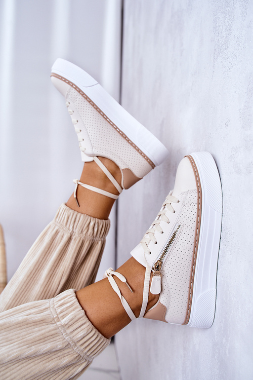 Спортивне взуття на платформі Бежеві Louisa