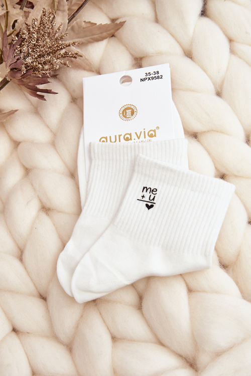 Шкарпетки жіночі бавовняні білі