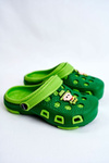 Дитяче взуття гірки Crocs Green Cowboy