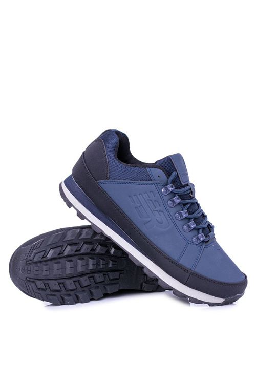 Однотонні чоловічі темно-сині трекінгові черевики Newlans