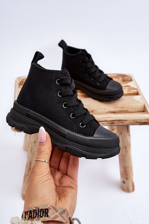 Дитячі високі кросівки Black Freeze