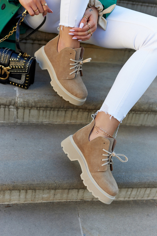 Броги На Масивній Підошві Ніколь 2701/060 Бежеві