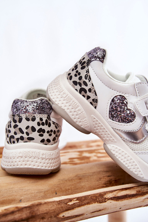 Дитяче спортивне взуття на липучці Big Star KK374022 Білий