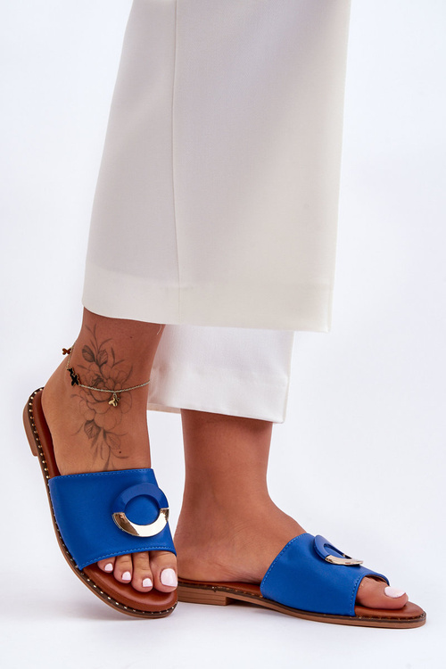 Жіночі декоровані тапочки Blue Sherry