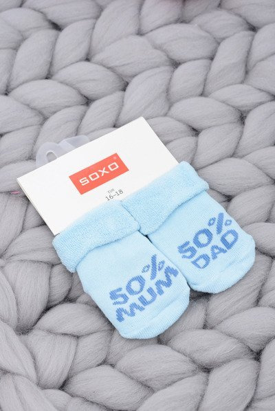 Дитячі шкарпетки Soxo Blue 50% Mum Dad