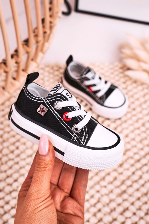 Дитячі класичні низькі кросівки BIG STAR HH374194 Чорні