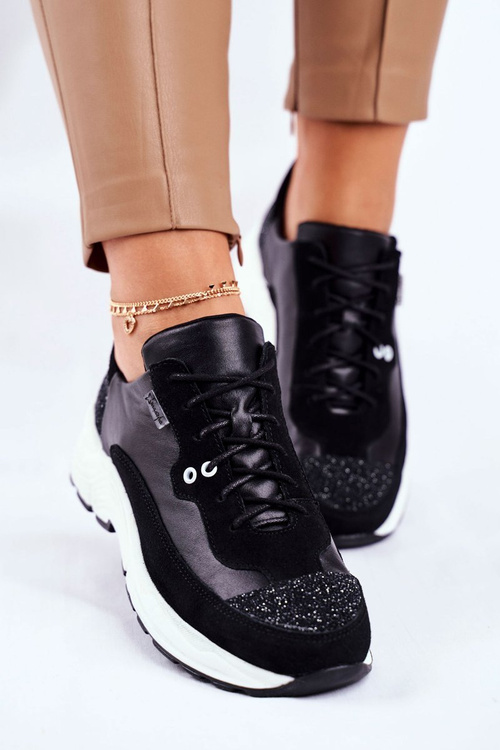 Жіноче спортивне взуття Шкіряні кросівки Maciejka 04845-01