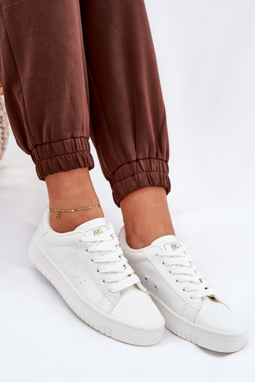 Низькі Жіночі Кросівки З Еко Шкіри Big Star NN274577 Білих