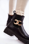 Жіночі теплі черевики з декором Black Ruth