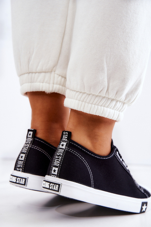 Жіночі кросівки зі шнурком BIG STAR HH274098 Чорні