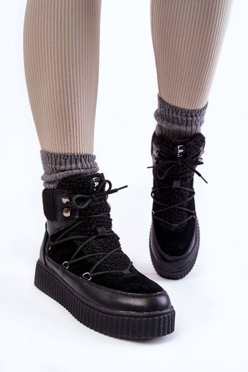 Жіночі зимові черевики La.Fi 280072B-QN Чорні