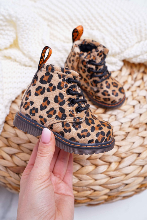 Дитячі черевики на блискавці з леопардовим малюнком Ліло