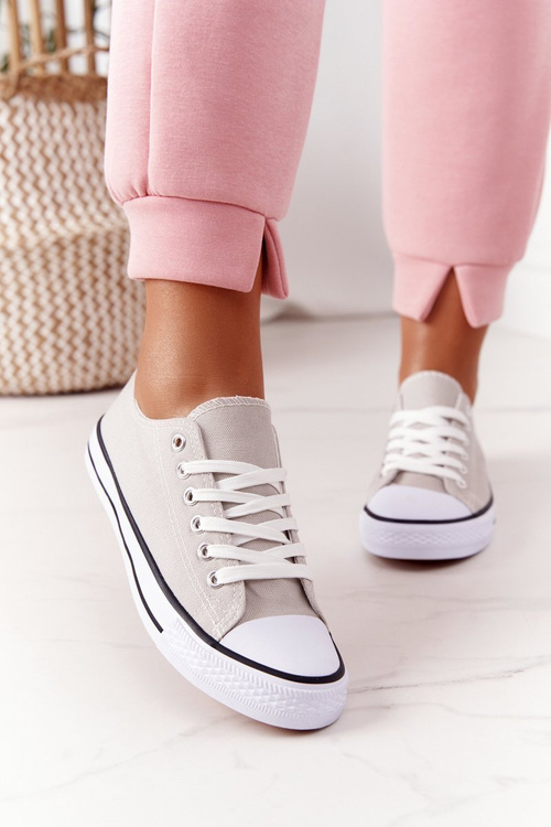 Жіночі класичні кросівки сірі Omerta