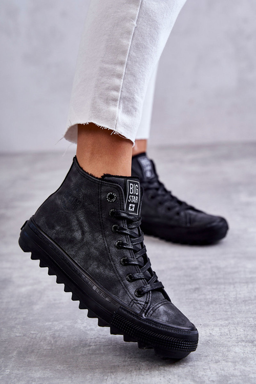 Жіночі кросівки Big Star High Warm Black GG274069