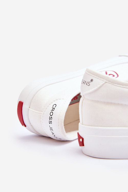 Жіночі джинсові кросівки з тканини LL2R4043 білі