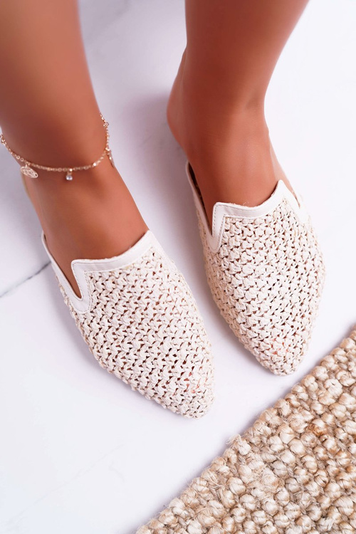 Елегантні жіночі бежеві шльопанці Vices 3301