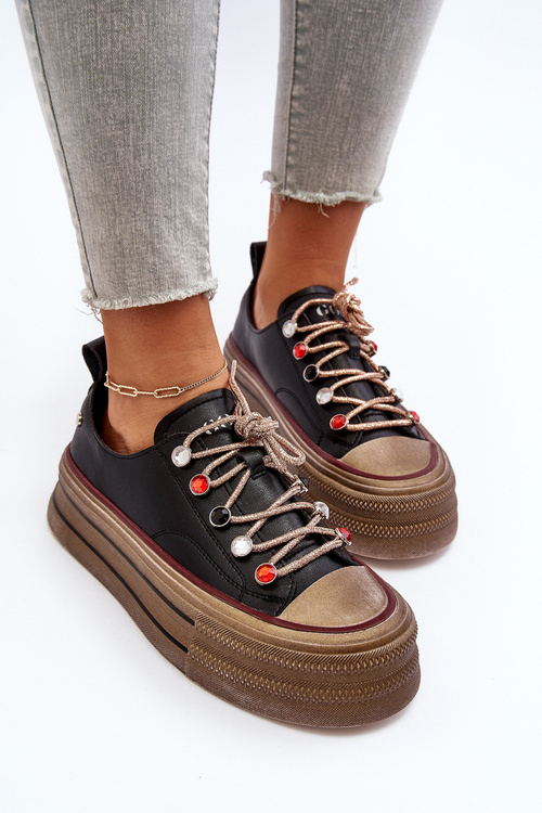 Жіночі кросівки на платформі GOE NN2N4053 Чорні