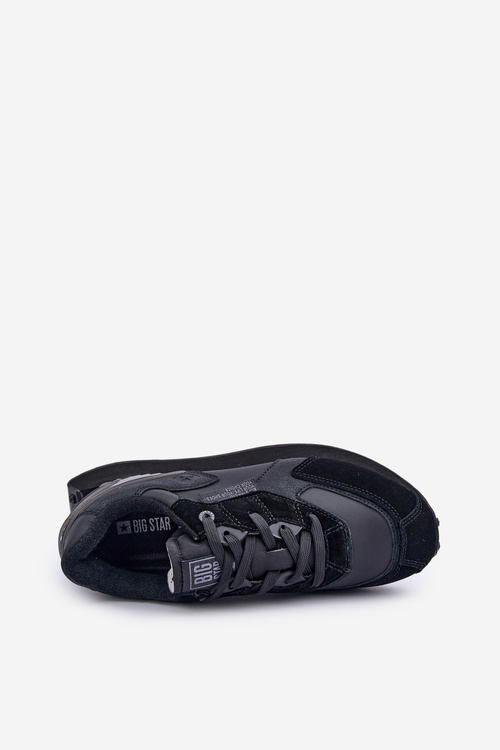 Шкіряні чоловічі кросівки Big Star OO174297 Hi-Poly System Black