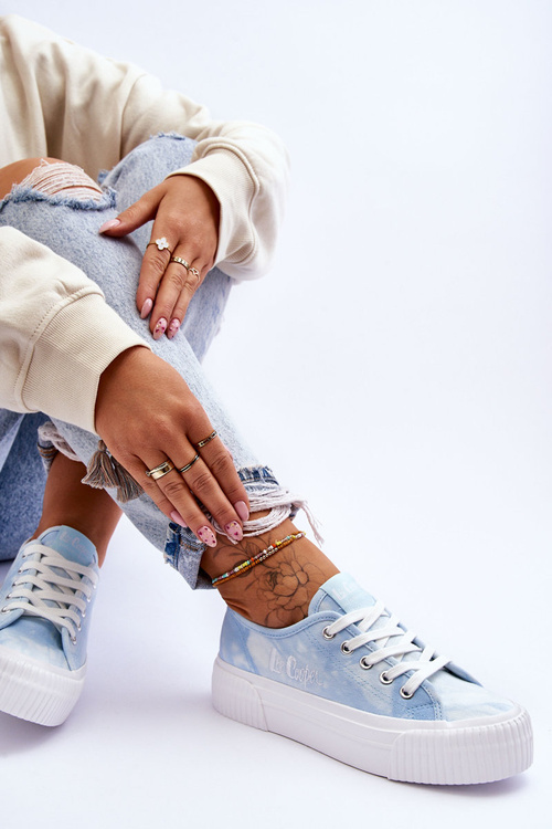 Кросівки Lee Cooper на платформі LCW-23-31-1782L Сині