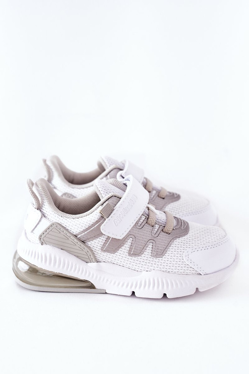 Дитяче спортивне взуття на липучці ABCKIDS біло-сріблястий