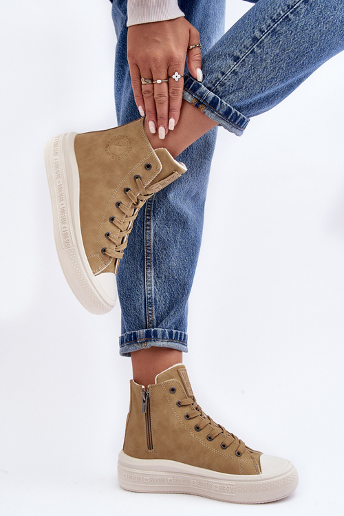 Жіночі утеплені кросівки на блискавці Camel Big Star MM274026