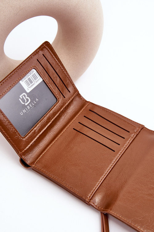 Гаманець жіночий з екошкіри коричневого кольору Joanela