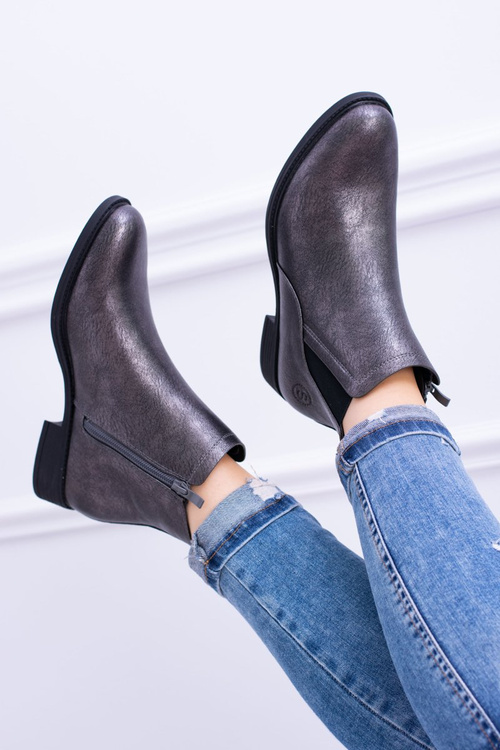 Темно-сірі чоботи Vuko Sergio Leone на плоскій підошві