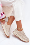 Шкіряне Жіноче Спортивне Взуття Sneakers Daniel Lopez Just Dare SS2D4043 Бежеві